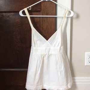 J.Crew While Pin-tuck Cotton Tank - Size 6